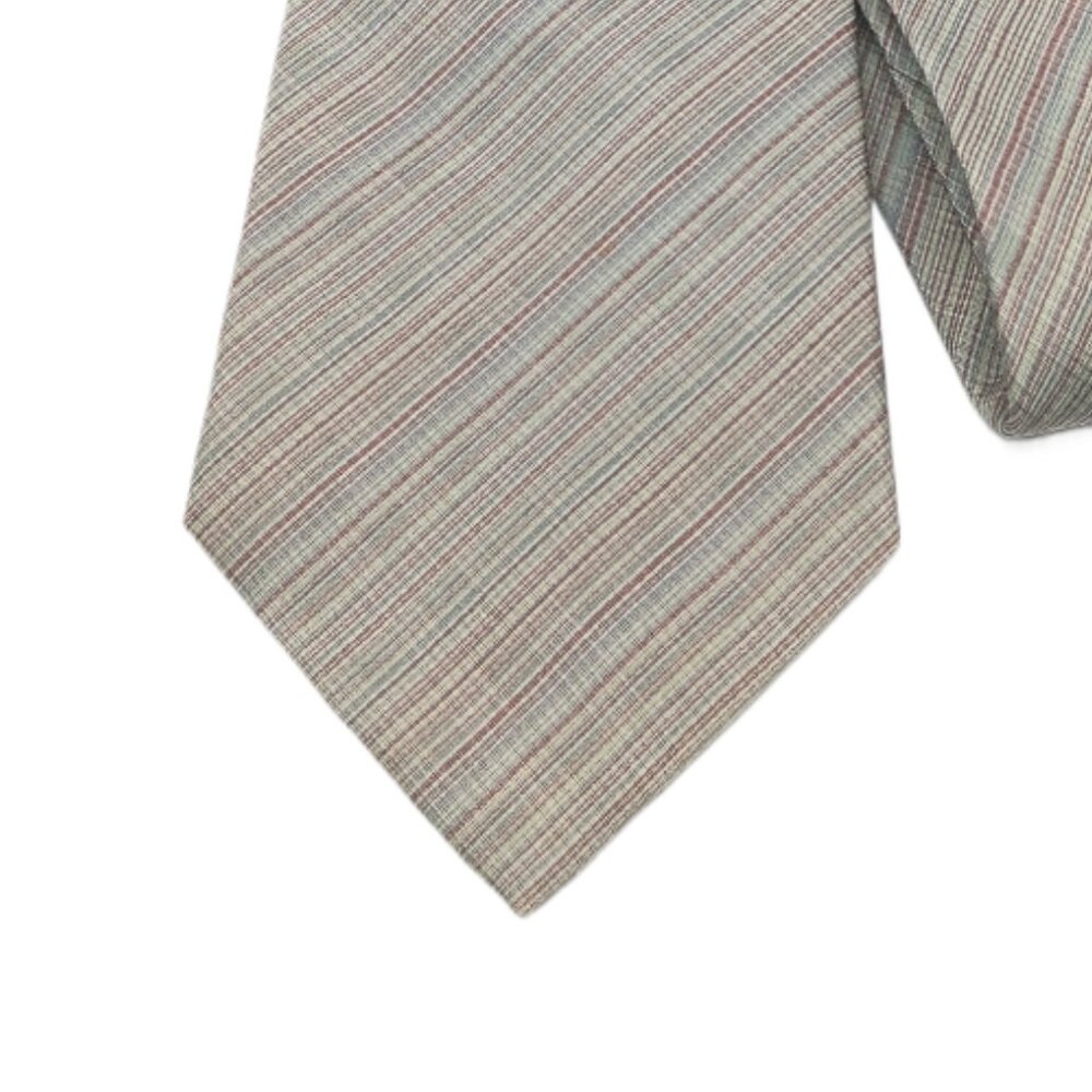 Calvin Klein Silk Tie Men’s 60.5” Gray Thin Stripe Modern Elegant Classic New